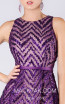 MNM M0065 Purple Front Evening Dress