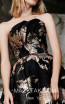 MNM N0290 Black Front Evening Dress
