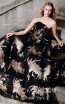 MNM N0290 Black Front Evening Dress