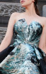 MNM N0300 Turquoise Front Evening Dress