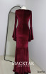 Morgane Claret Red Back Dress