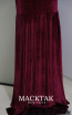 Morgane Claret Red Velvet Dress