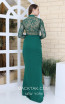 TK MT3946 Green Back Evening Dress