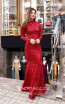 TK MT3952 Red Front Evening Dress