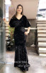 TK MT3954 Black Front Evening Dress