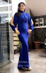 TK MT3964 Blue Front Evening Dress