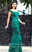 TK MT3965 Green Front Evening Dress