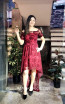 TK MT3967 Bordo Front Prom Dress
