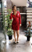 TK MT3971 Red Front Short Dress