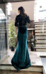 TK MT3974 Green Back Evening Dress