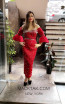 TK MT3978 Red Front Evening Dress