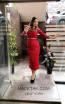 TK MT3980 Red Front Evening Dress