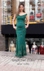 TK MT3981 Green Front Evening Dress
