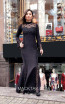 TK MT3984 Black Front Evening Dress