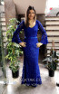 TK MT3990 Blue Front Evening Dress