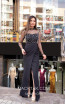 TK MT3991 Black Front Prom Dress
