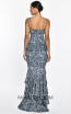 Nicolette Blue Leopard Back Dress