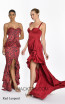 Nicolette Red Leopard Long Dress