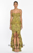 Nicolette Yellow Leopard Front Dress