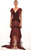Océane Claret Red Front Dress