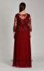 Ofilia Claret Red Back Dress