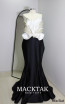 Péronelle White Black Front Dress