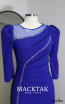 Pierina Royal Blue Round Neckline Dress