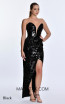 Pierrette Black Side Dress