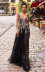 Pollardi Orabelle 5052 Black Front Dress