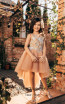 Pollardi 2042 Coffee Front Dress