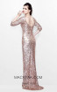 Primavera Couture 1258 Rose Gold Back Dress