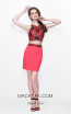 Primavera Couture 1607 Coral Front Dress