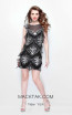 Primavera Couture 1658 Black Front Dress