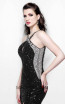 Primavera Couture 1718 Black Front Dress
