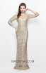 Primavera Couture 1747 Champagne Front  Dress