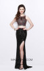 Primavera Couture 1802 Black Multi Front Dress