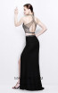 Primavera Couture 1857 Nude Black Back Dress