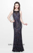 Primavera Couture 1872 Black Multi Front Dress