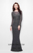 Primavera Couture 1996 Charcoal Front Dress