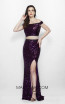 Primavera Couture 3095 Plum Front Dress