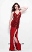 Primavera Couture 9490 Red Front Dress