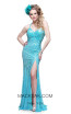 Primavera Couture 9873 Aqua Front Dress