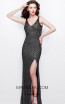 Primavera Couture 3017 Black Multi Front Dress