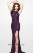 Primavera Couture 3018 Plum Front Dress