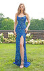 Primavera Couture 3290 Blue Front Dress