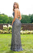 Primavera Couture 3290 Charcoal Back Dress