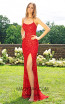Primavera Couture 3290 Red Front Dress