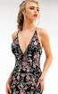 Primavera Couture 3073 Black Multi Detail Dress