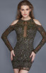 Primavera Couture 3118 Olive Front Dress