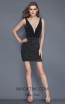 Primavera Couture 3121 Black Front Dress